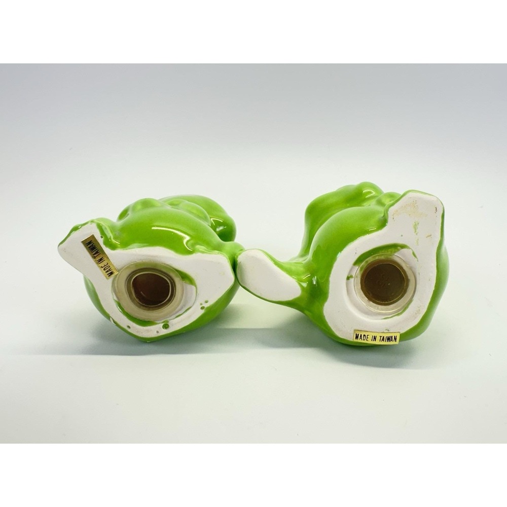 Vintage 1986 Artmark Froggy Frog Salt Pepper Shakers Ceramic Taiwan w/ Box - Picture 5 of 9